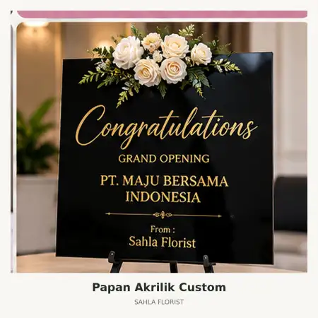 Papan Bunga Akrilik Medansatria